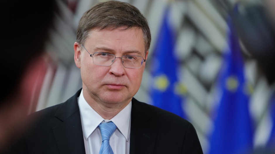 El vicepresidente económico de la Comisión, Valdis Dombrovskis.