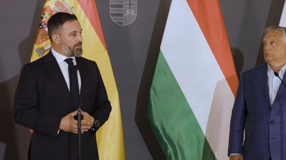 Abascal junto a Víktor Orbán en Budapest