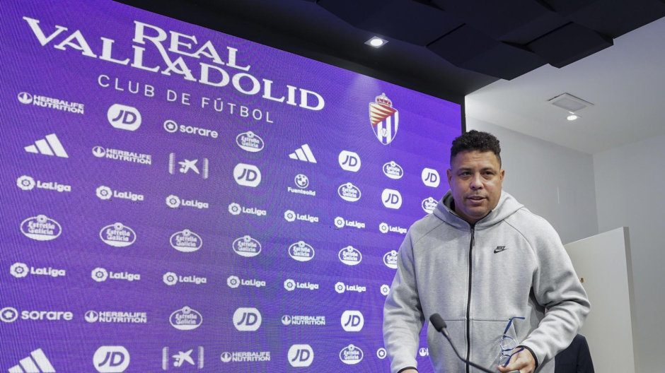 Rueda de prensa de Ronaldo tras el descenso del Valladolid
