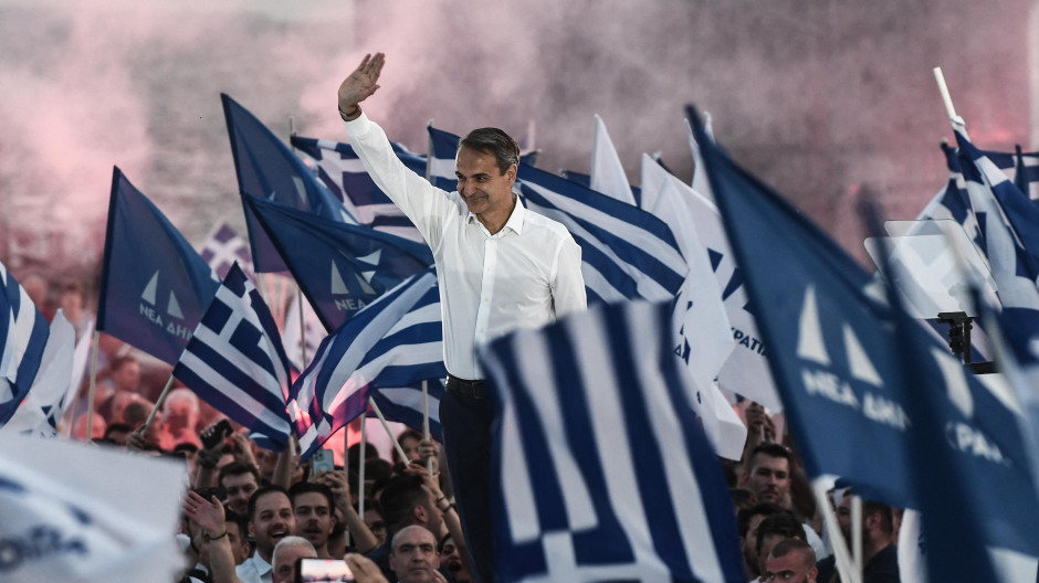 El ex primer ministro griego Kyriakos Mitsotakis, líder del partido Nueva Democracia