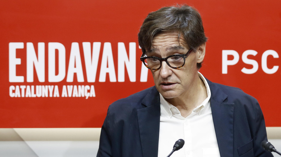 El primer secretario del PSC y jefe de la oposición en Cataluña, Salvador Illa