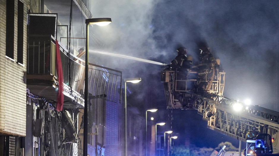 Una mujer muerta y catorce heridos tras la explosión de un edificio en Valladolid