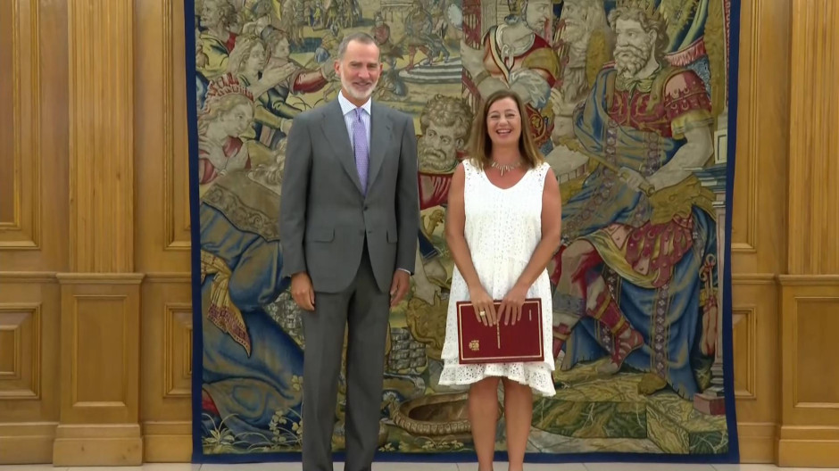 Así ha sido la recepción del Rey Felipe VI con Francina Armengol