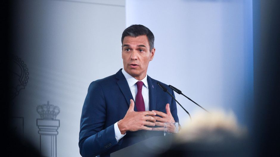 El presidente del Gobierno en funciones, Pedro Sánchez