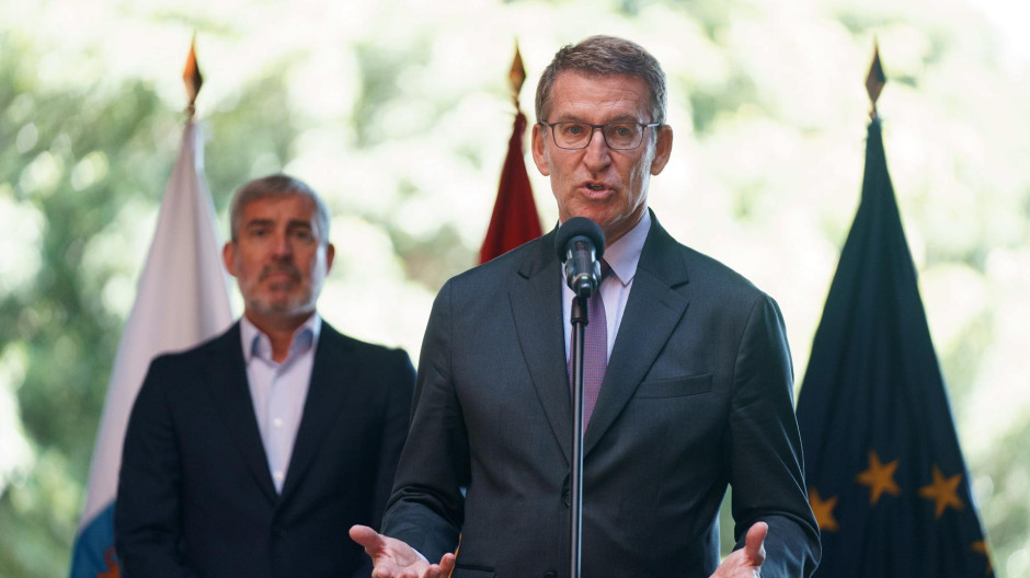 el presidente del PP, Alberto Núñez Feijóo