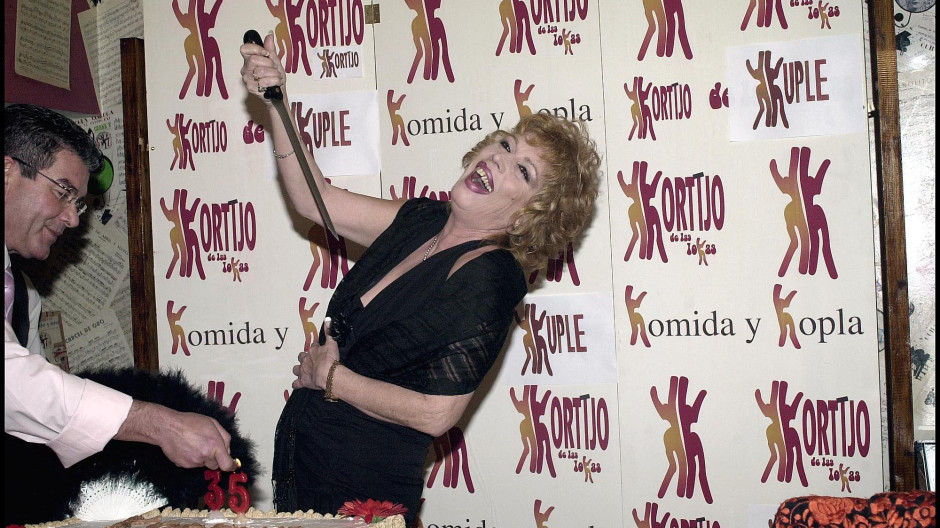 María Jiménez, durante un acto en Madrid