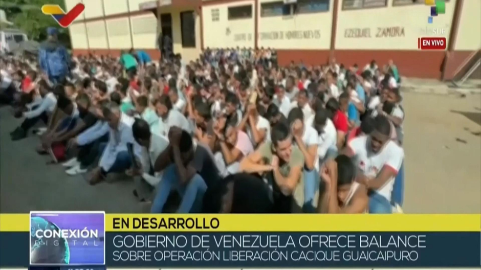 Reclusos de la cárcel de Tocorón (Venezuela)