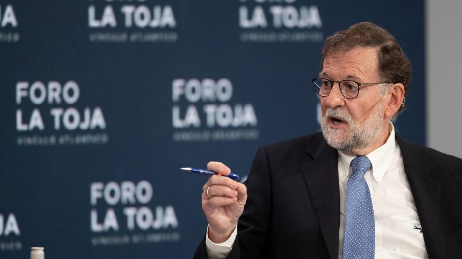 El expresidente del gobierno Mariano Rajoy, en el Foro La Toja Vínculo Atlántico