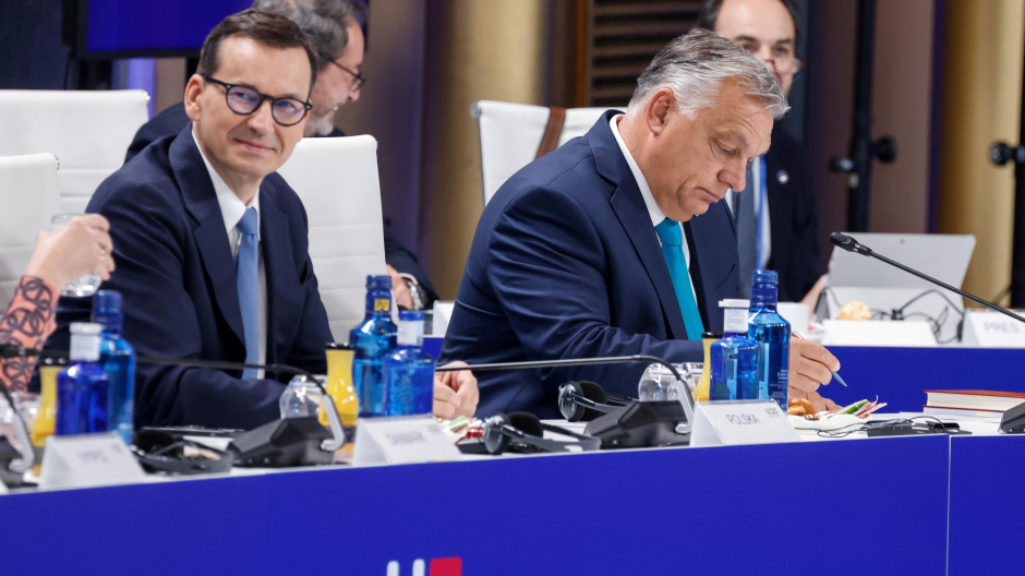 El primer ministro húngaro Viktor Orban y el polaco Mateusz Morawiecki