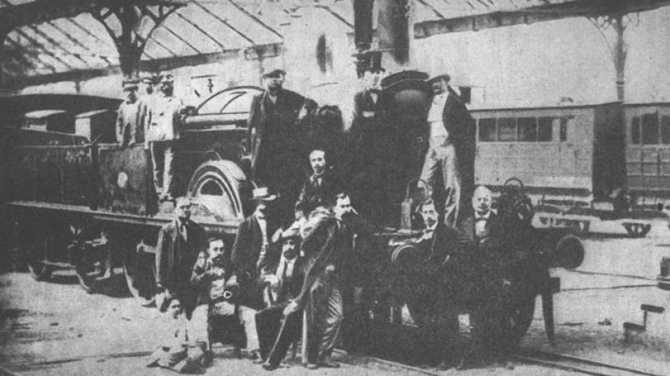 Constructores del primer tren de España