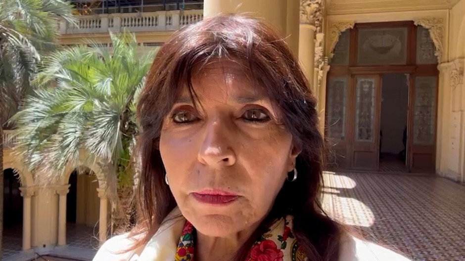 Silvia Mercado informando desde Argentina
