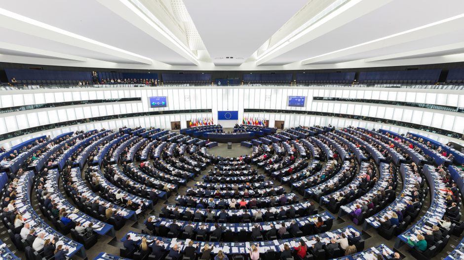 Hemiciclo del Parlamento Europeo en Estrasburgo en donde tendrá lugar el debate