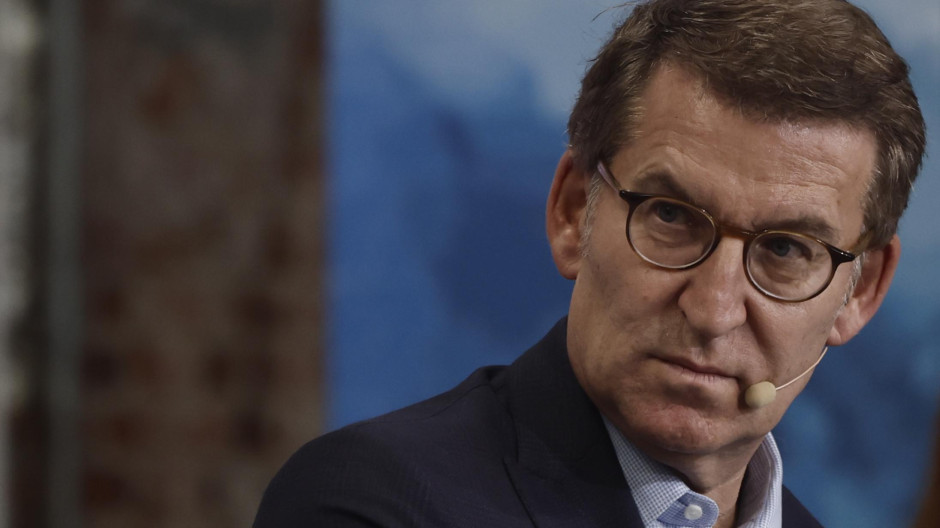 El presidente del PP, Alberto Núñez Feijóo