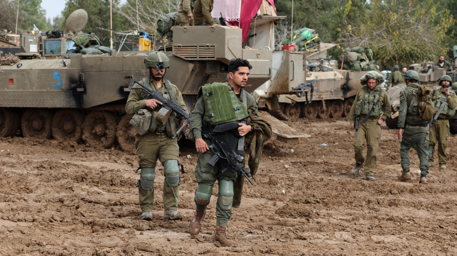 Soldados israelíes en Gaza