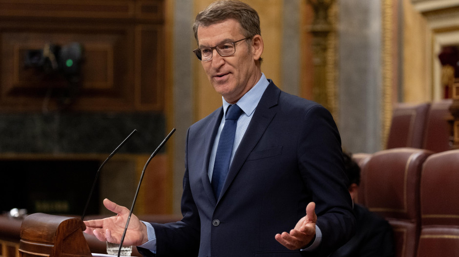 El líder del Partido Popular, Alberto Núñez Feijóo