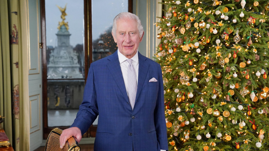 El Rey Carlos III, durante su discurso de Navidad