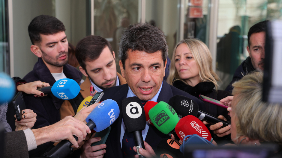 El presidente de la Generalitat Valenciana, Carlos Mazón, este miércoles