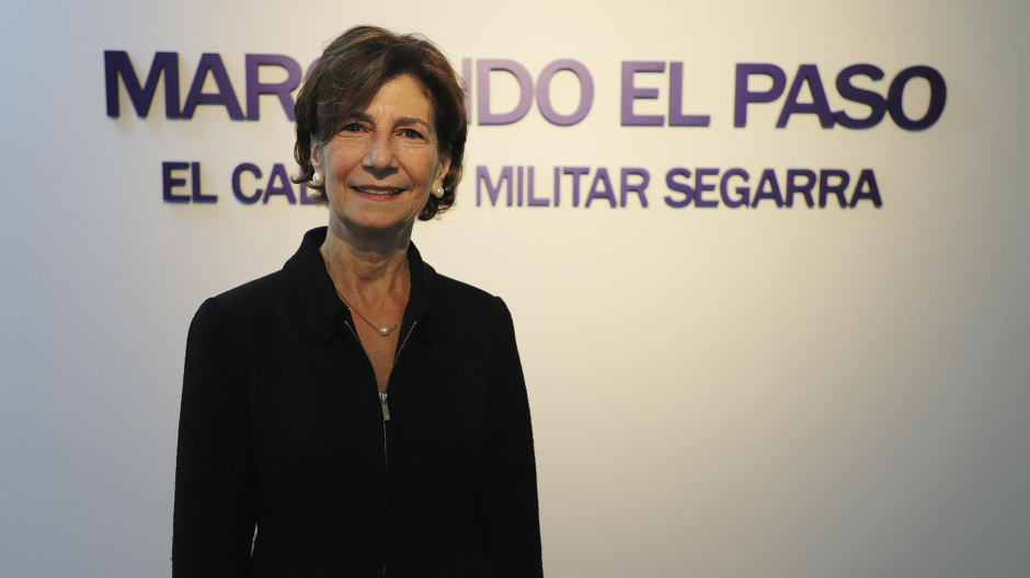 Mónica Ruiz, comisaria de la exposición Marcando el paso