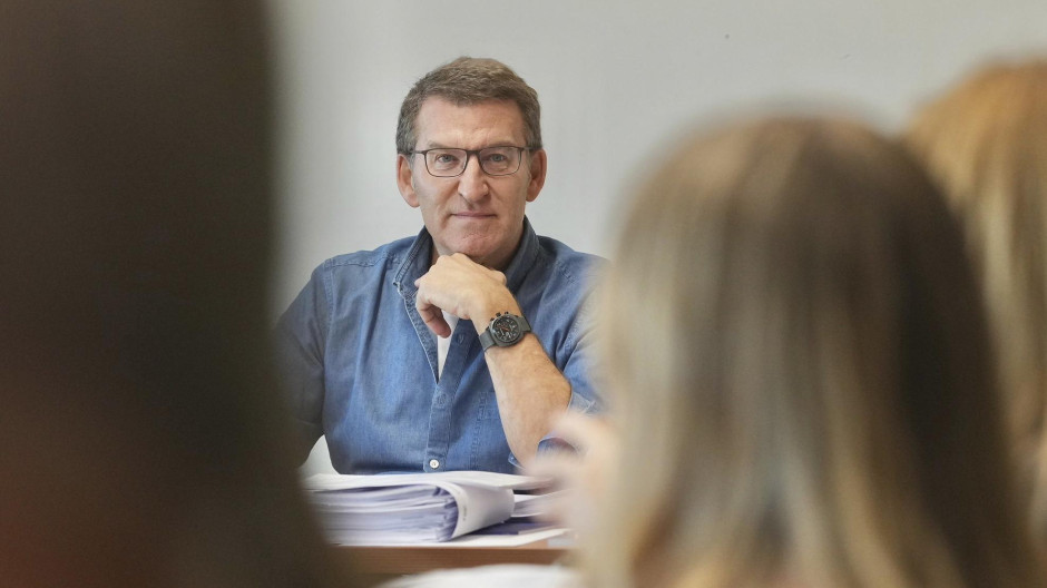 El líder del PP, Alberto Núñez Feijóo