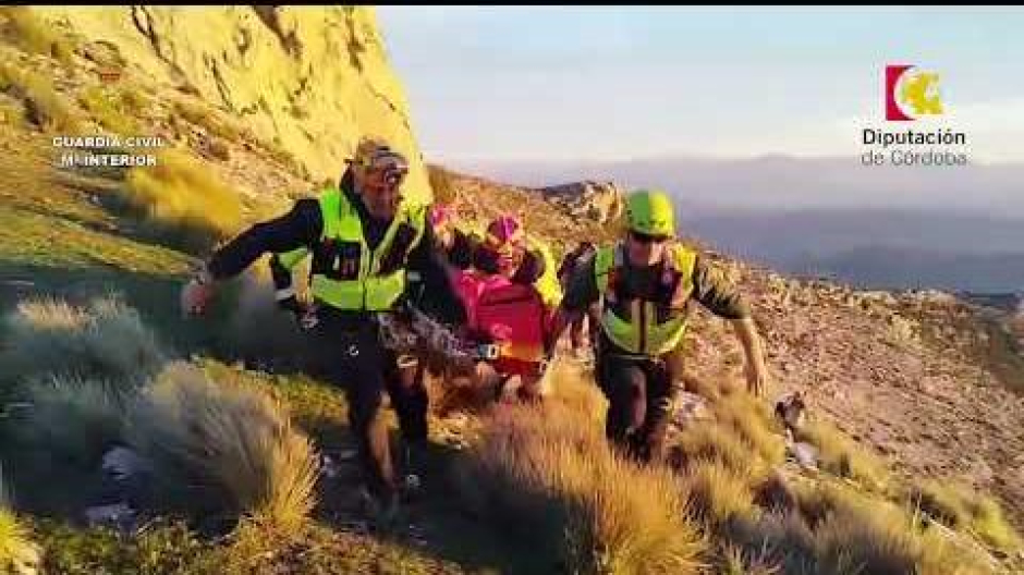 Rescate de un senderista en el Pico de la Tiñosa en Priego de Córdoba