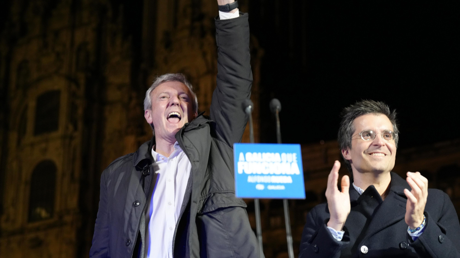 El candidato del PP a la Xunta de Galicia, Alfonso Rueda