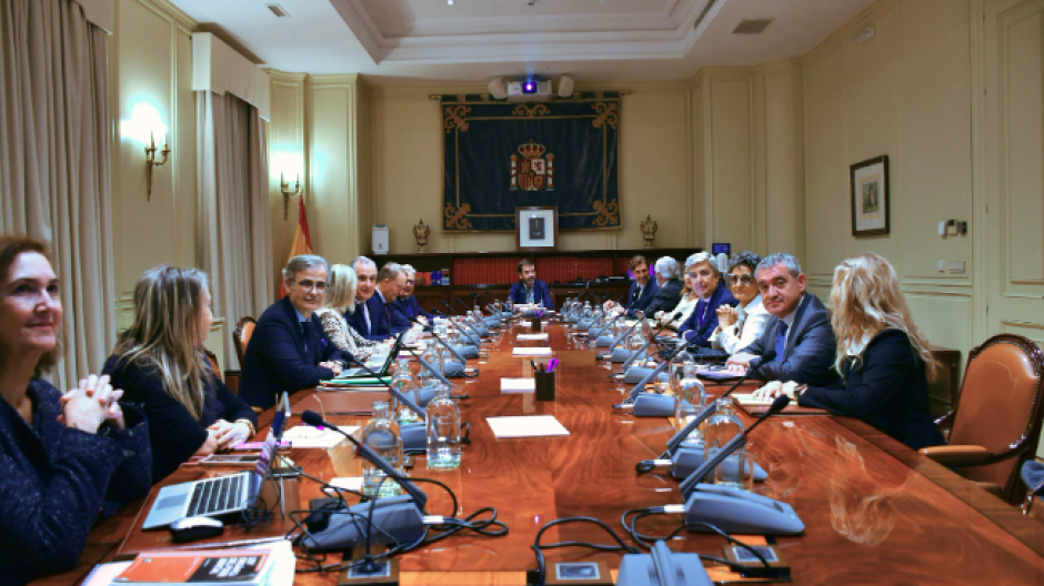 El Pleno del Consejo General del Poder Judicial presidido, de manera interina, por Vicente Guilarte