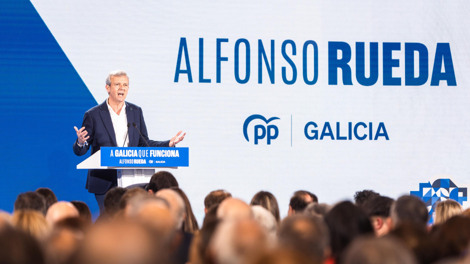 El candidato a la Xunta de Galicia por el Partido Popular, Alfonso Rueda