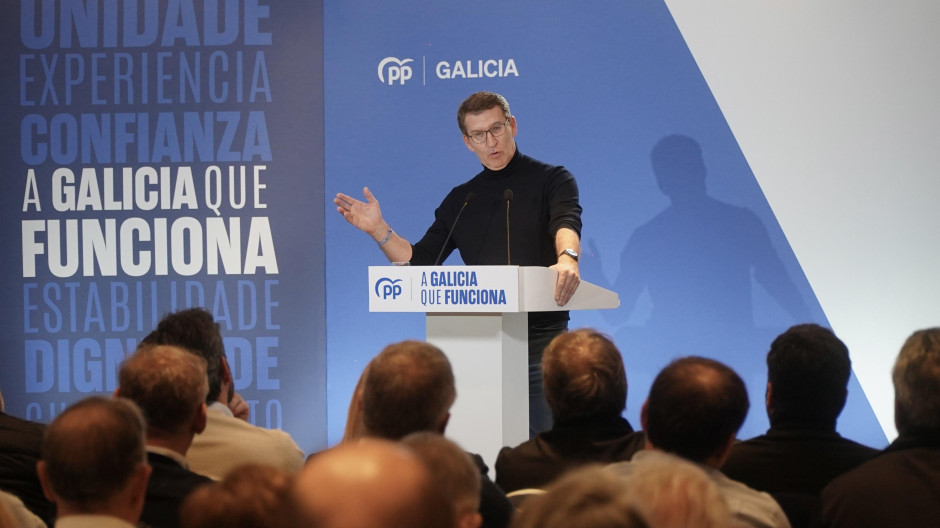 El líder del Partido Popular, Alberto Núñez Feijóo