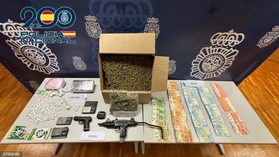 Las sustancias estupefacientes, armas o dinero incautados en Alicante