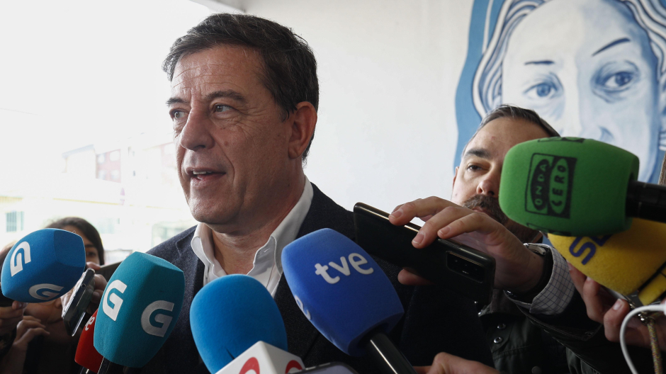 El candidato del PSdeG a la Presidencia de la Xunta de Galicia, José Ramón Gómez Besteiro