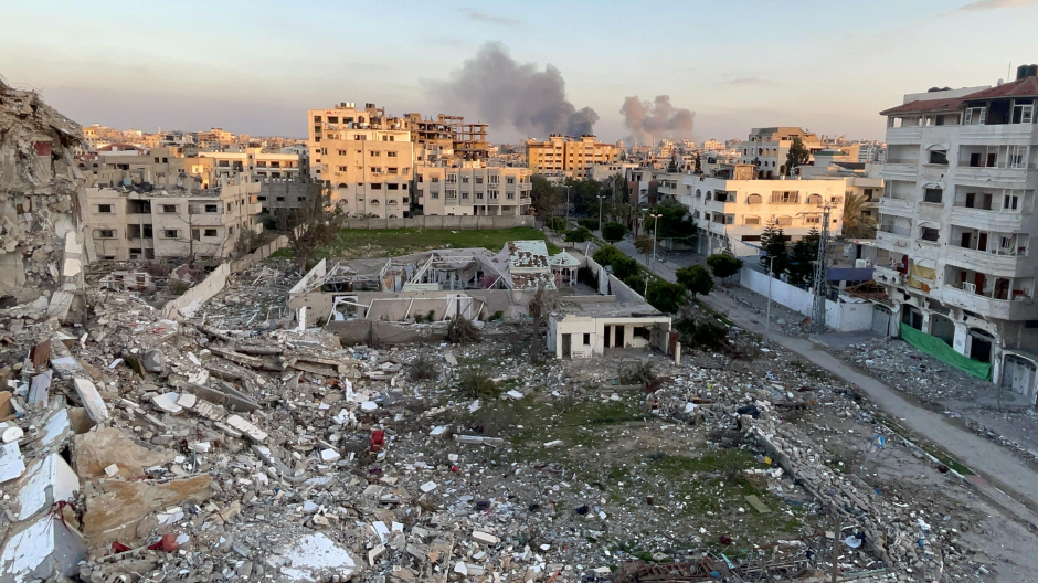 Fotografía que muestra la destrucción en la ciudad de Gaza