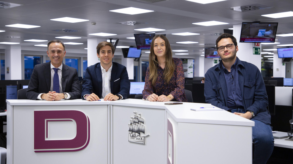 Luis Ventoso, Jorge Sanz, Iranzu G.Vergara y Ramiro Fdez-Chillón en el programa A Debate