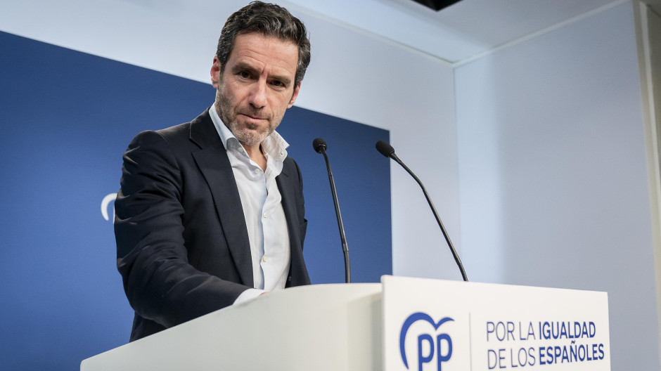 Rueda de prensa del PP tras conocerse el acuerdo de PSOE y Junts en la ...