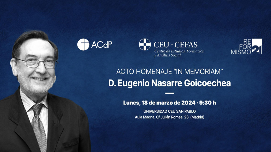 Acto homenaje a D. Eugenio Nasarre Goicoechea