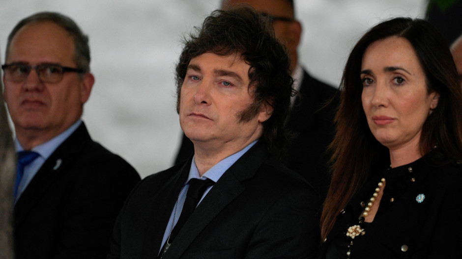 Javier Milei, presidente de Argentina y su vicepresidenta Victoria Villarruel