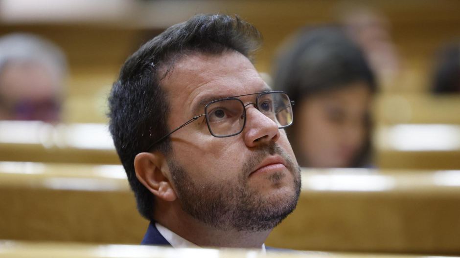 El presidente de la Generalidad de Cataluña en funciones y dirigente de ERC, Pere Aragonès