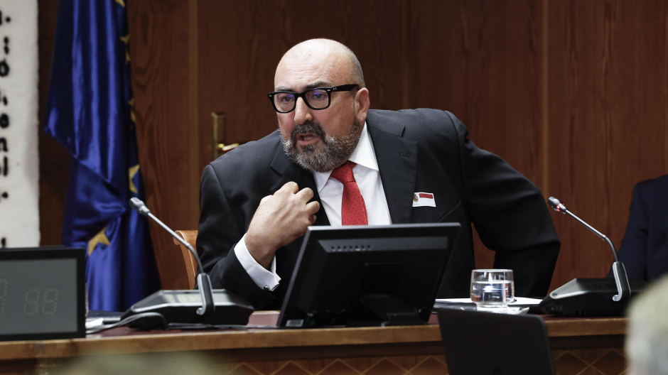 Koldo García durante su comparecencia en el Senado