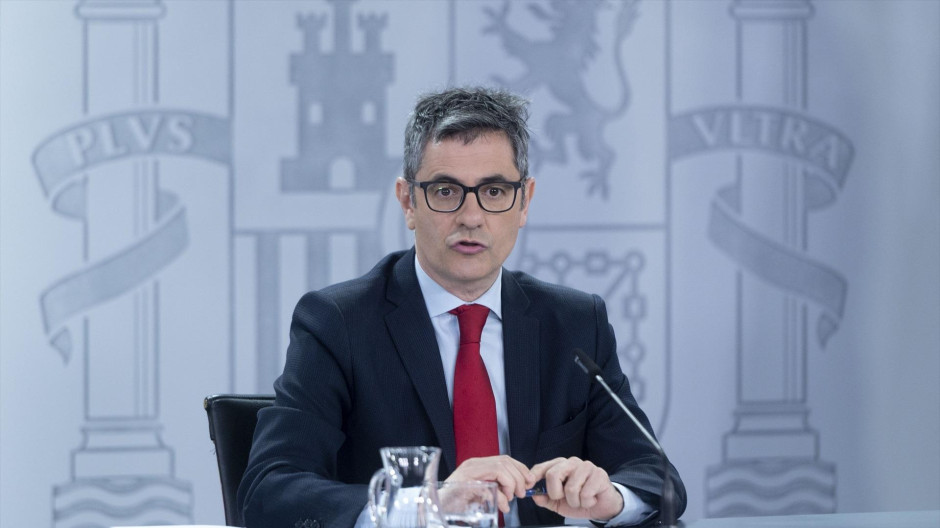 El ministro de la Presidencia, Justicia y Relaciones con las Cortes, Félix Bolaños