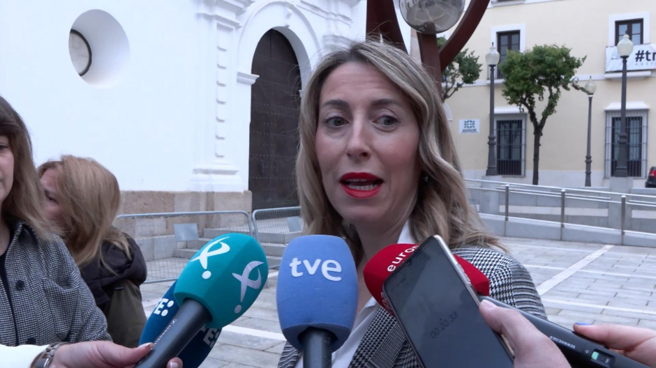 Declaraciones de la presidenta de la Junta de Extremadura, María Guardiola (PP)