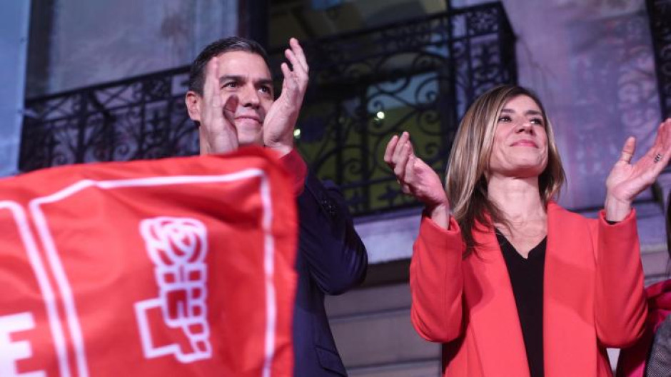 Pedro Sánchez y su mujer, Begoña Gómez