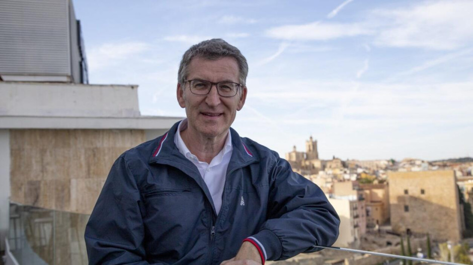 Alberto Núñez Feijóo, durante la entrevista con El Debate desde Tarragona