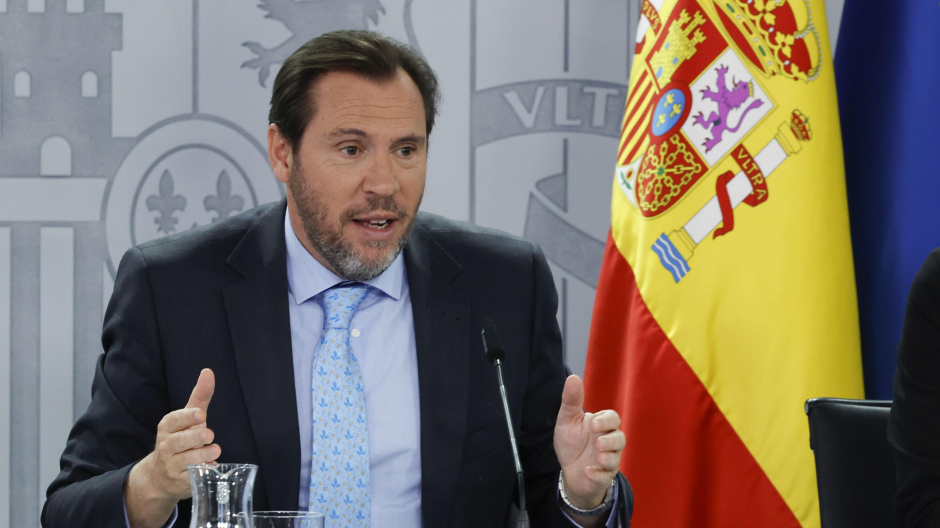El ministro Óscar Puente, este martes en la Moncloa