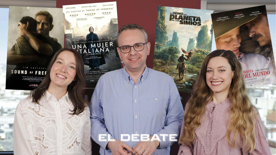 Clara González, Jorge Aznal y Cristina Blanco en 'Nos vamos al cine'
