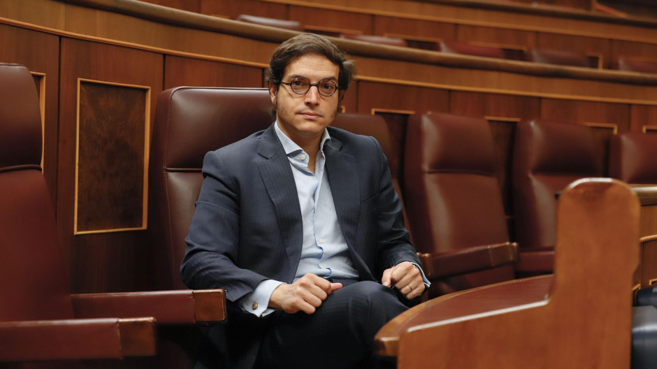El secretario general del grupo parlamentario de Vox, José María Figaredo