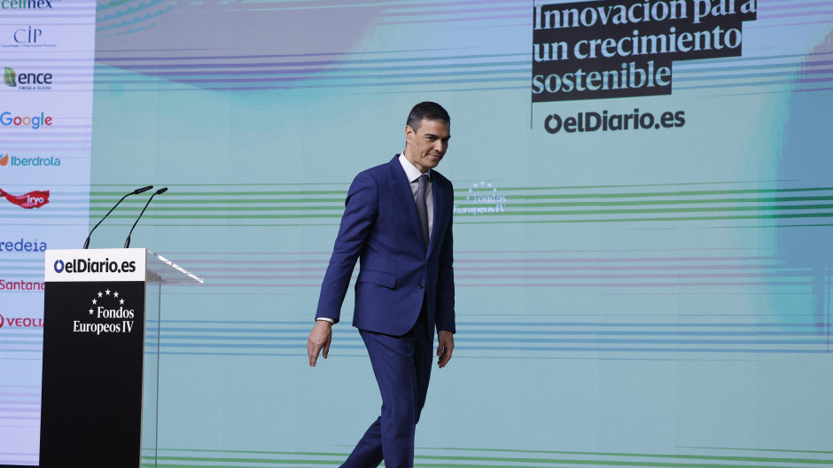 Pedro Sánchez, en la jornada sobre fondos europeos organizada por El Diario