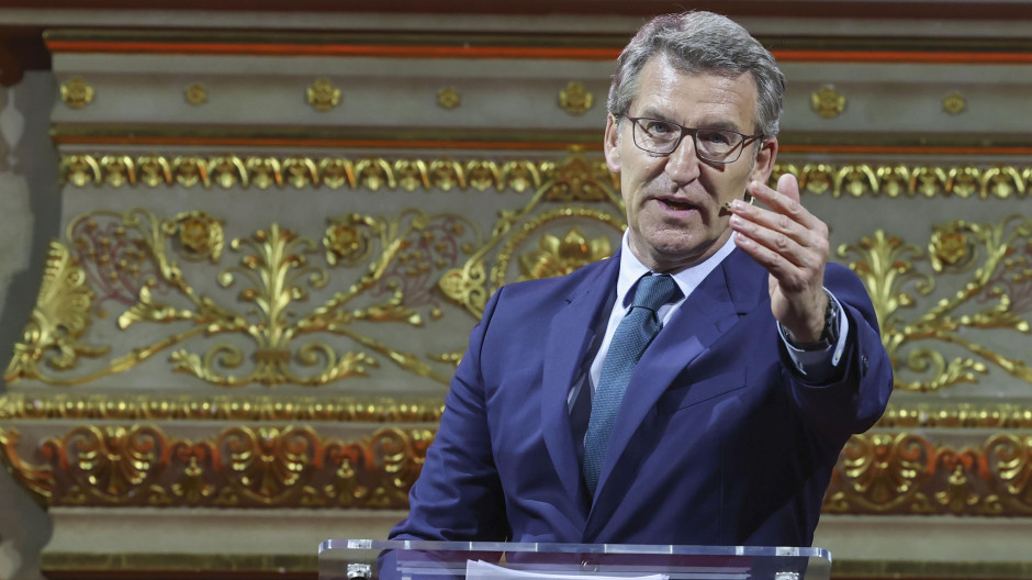 El líder del PP, Alberto Núñez Feijóo