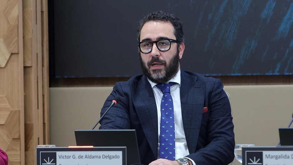 El presidente del Zamaro CF, Víctor de Aldama, comparece ante la comisión no permanente de investigación en el Parlament balear