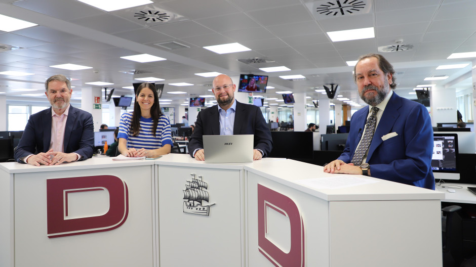 Bieito Rubido, Paula Baena, Diego Moreno y Ramón Pérez-Maura