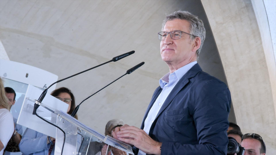 El presidente del PP, Alberto Núñez Feijóo
