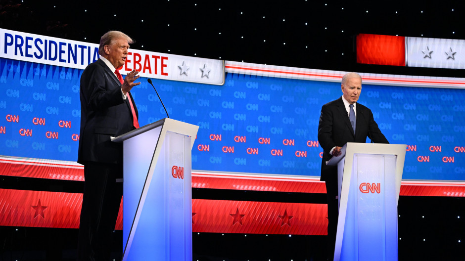 Donald Trump y Joe Biden, en el primer debate de cara a las próximas elecciones en EE.UU.